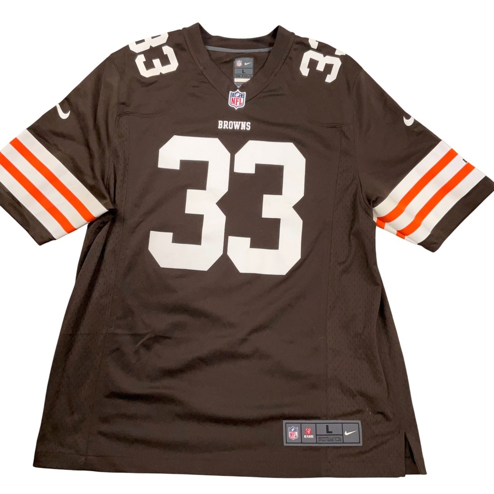 Nike Cleveland Browns Jersey Mens L Brown Excellent Trent Richardson 33 NFL